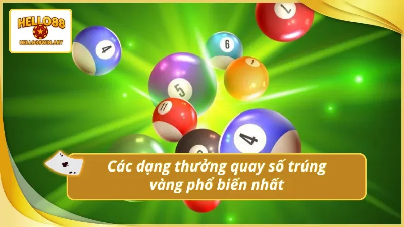 Nhiều hình thức quay số trúng vàng Hello88 tiềm năng
